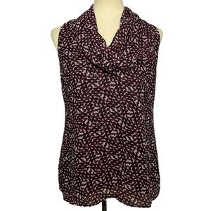 CAbi Venus Cowl Neck Sleeveless Blouse